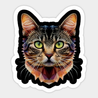 calm cat Sticker